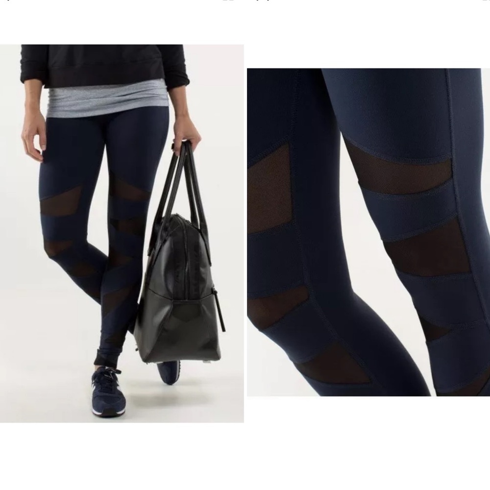 NWOT Lululemon Tech Mesh Tight ~ Inkwell/Black
